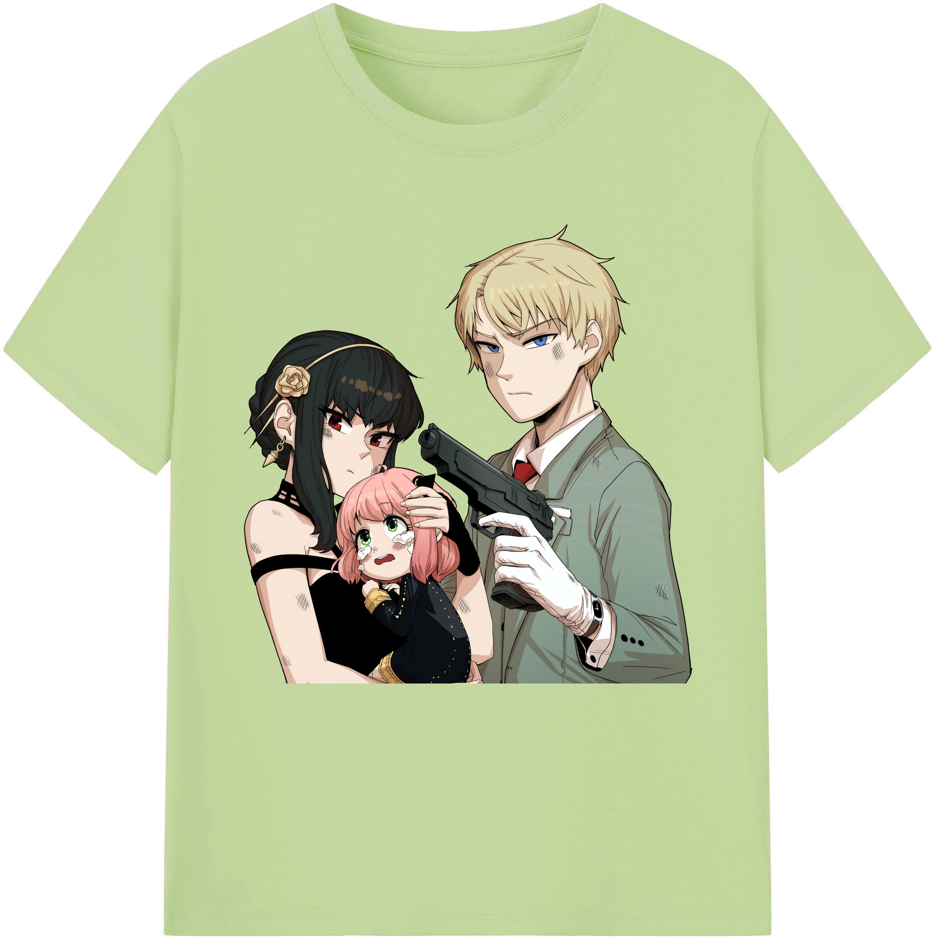 （画像用） SPY×FAMILY间谍家家酒 綿100％半袖Tシャツ（フロントプリント）